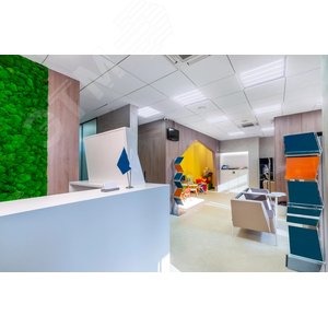 Панель светодиодная светильник ДВО 6560-P 36Вт 6500К 595х595х20 призма 8