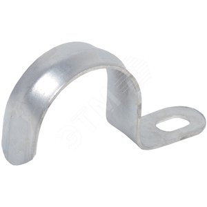 Скоба металлическая однолапковая d16-17мм (10 шт/упак)