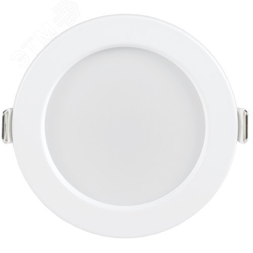 Светильник декоративный светодиодный LED встраиваемый ДВО 1611 белый круг 7Вт 3000К IP20