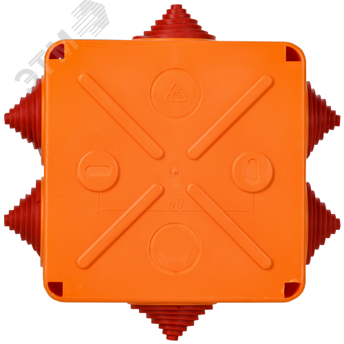 Коробка распаячная огнестойкая ПС 100х100х50мм 4P 4мм2 IP55 6 вводов 2