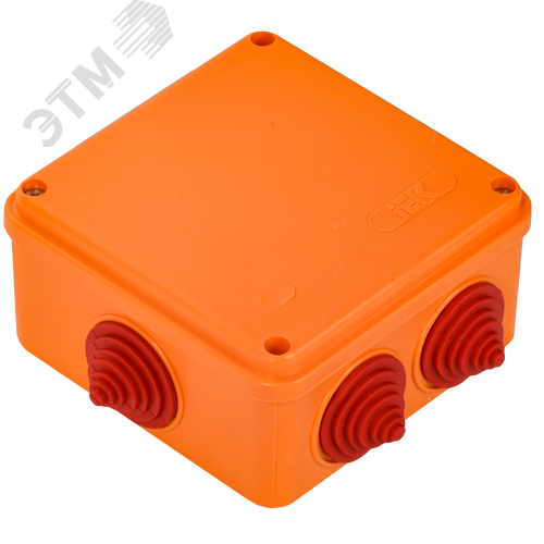 Коробка распаячная огнестойкая ПС 100х100х50мм 4P 4мм2 IP55 6 вводов 4