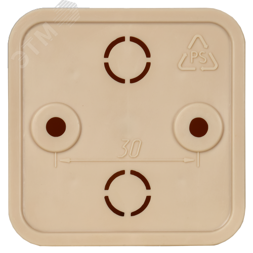 Коробка распаячная КМ для открытой проводки 50х50х20мм сосна 2