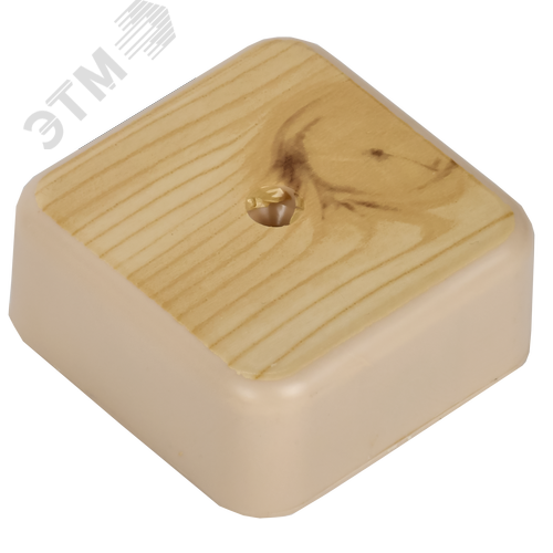 Коробка распаячная КМ для открытой проводки 50х50х20мм сосна 4