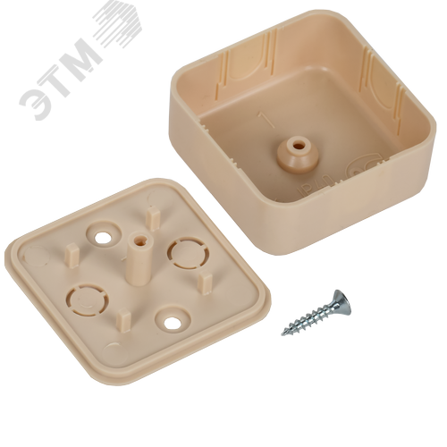 Коробка распаячная КМ для открытой проводки 50х50х20мм сосна 5