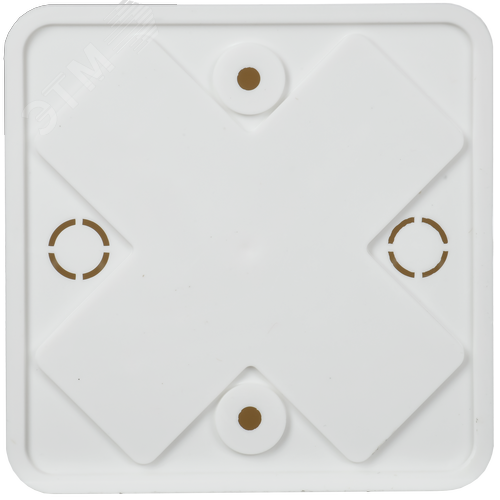 Коробка распределительная КМ41216-01 75х75х28мм  белая с контактной группой 2