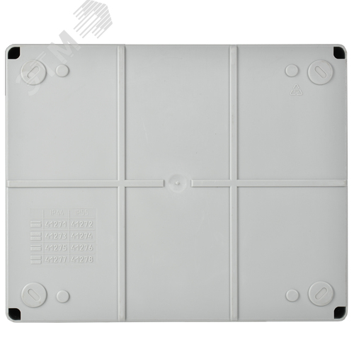 Коробка КМ41271 распаячная для открытой проводки 240х195х90мм IP44 RAL7035 кабельные вводы 3