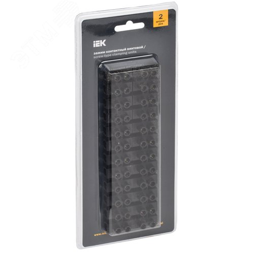 Зажим винтовой ЗВИ-30 6-16мм.кв не поддерживает горение черный(2шт) 2