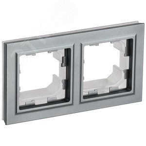 BRITE Рамка 2 поста IP44 РУ-2-БрС-44 сталь - IEK (ИЭК)