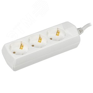 Удлинитель бытовой У03 3 места 2P+PE/1.5 м 3х1мм2 10А/250В GENERICA