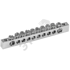 Шина PEN ''земля-ноль'' 6х9мм 12/2 Ni (12групп/крепеж по краям)