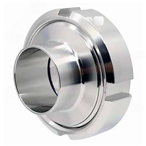 Муфта молочная в сборе ММ-304-Silicon Ду15 Ру10 под приварку, корпус пищевая нержавеющая сталь AISI 304, уплотнение Silicon - DN.ru, артикул D270-19416