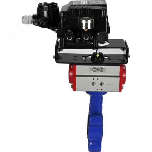 Затвор дисковый поворотный QT450-304-EPDM-2W-Fb-H Ду50 Ру16 корпус чугун QT450, диск нержавеющая сталь 304, уплотнение EPDM, с пневмоприводом DA-065 и позиционером EPRP1-NU-0-08 без обратной связи - фото 8
