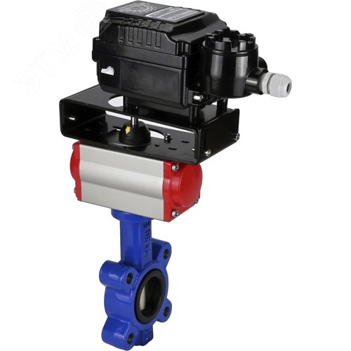 Затвор дисковый поворотный QT450-304-EPDM-2W-Fb-H Ду50 Ру16 корпус чугун QT450, диск нержавеющая сталь 304, уплотнение EPDM, с пневмоприводом DA-065 и позиционером EPRP1-NU-0-08 без обратной связи - фото 7