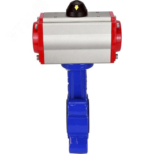 Затвор дисковый поворотный QT450-304-EPDM-2W-Fb-H Ду50 Ру16 корпус чугун QT450, диск нержавеющая сталь 304, уплотнение EPDM, с пневмоприводом SA-083 - фото 8