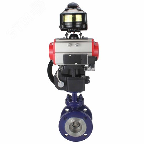 Затвор дисковый с тройным эксцентриситетом WCB-304-M-F-ISO Ду125 Ру25 фланцевый сталь WCB диск нержавеющая сталь 304 METAL, пневмопривод DA-140, пневмораспределитель PND2-S1EM-52-1NC-J08-220VAC БКВ LSB-510-02ExM12-250, ручной дублёр HDM-4 - фото 5