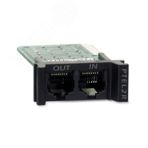 Модуль для защиты аналоговых телефонных линий  REPLACEABLE, RACKMOUNT, 1U, 2 LINE TELCO SURGE PROTECTION MODULE (PTEL2R) - APC