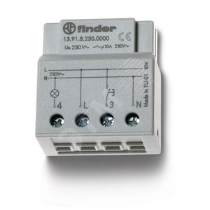 Модульные Электронные шаговые реле, 1NO 16A, 3 или 4 проводная система, Упаковка с 1 реле