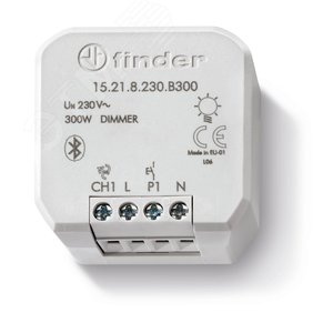 Электронный диммер 300Вт  230В АC монтаж в коробке степень защиты IP20 BLE- Yesly (15.21.8.230.B300) - Finder