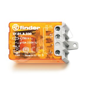 Реле шаговое электромеханическое, 1NO 10А, 2 состояния, контакты AgNi, питание 110В АC, монтаж в коробке, фланец, степень защиты IP20