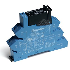 Модуль интерфейсный сборка 41.81.7.012.8240 + 93.52.7.024, твердотельное реле, выход 3A 240В AC, питание 24В DC, IP20, безвинтовые клеммы пружинный зажим