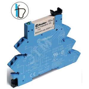 Модуль интерфейсный сборка 34.51.7.060.4010 + 93.51.0.125, электромеханическое реле, 1CO 6A, контакты AgSnO2, питание 110-125В AC/DC, IP20, безвинтовые клеммы пружинный зажим