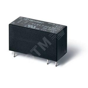 Реле низкопрофильное миниатюрное твердотельное, монтаж на печатную плату, выводы с шагом 5мм, выход 5A(24В DC),вход 24В DС, влагозащита RTIII