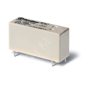 Реле низкопрофильное миниатюрное электромеханическое, монтаж на печатную плату, выводы с шагом 5мм, 1NO 10A, контакты AgSnO2, катушка 3В DС (чувствит.), степень защиты RTII