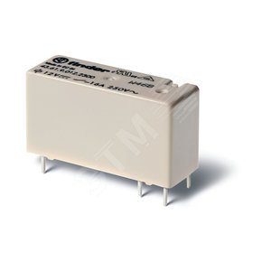Реле низкопрофильное миниатюрное электромеханическое, монтаж на печатную плату, выводы с шагом 5мм, 1NO 16A, контакты AgCdO, катушка 24В DС, влагозащита RTIII