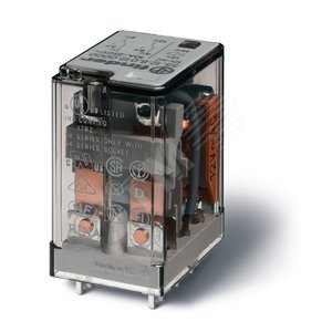 Реле электромеханическое универсальное миниатюрное, монтаж на печатную плату, 2CO 10A, контакты AgCdO, катушка 230В АC, степень защиты RTI, опции: нет