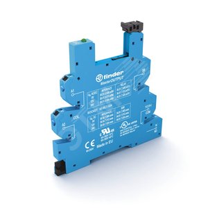 Розетка MasterOUTPUT с безвинтовыми клеммами Push-in для реле 34, питание 24В DC - FINDER
