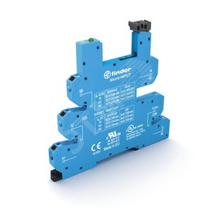 Розетка MasterINPUT с безвинтовыми клеммами Push-in для реле 34, питание 230-240В AC - FINDER