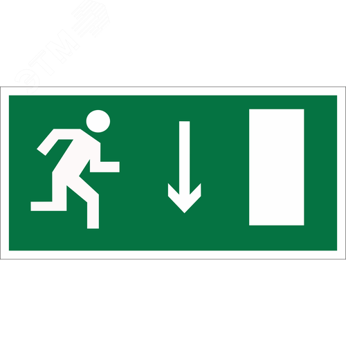 Знак безопасности BL-3015B.E09''Указ. двери эвакуац. выхода (прав.)''