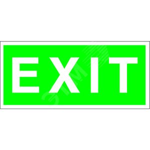 Знак безопасности PS-40206.E25''EXIT''