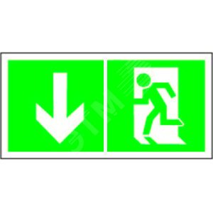 Знак безопасности PS-50206.E40''Указ. двери эвакуац. выхода (левостор.)''