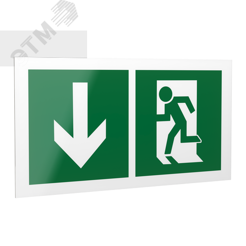 Знак безопасности PP-40205.E40''Указ. двери эвакуац. выхода (левостор.)''