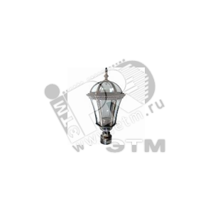 Светильник НТУ-60w на трубу 60мм Е27 IP44 черное золото Дворянский стиль (EL-640P1 ч.з.) - NO NAME