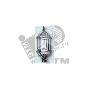 Светильник НТУ-75w на трубу 64мм Е27 IP44 черное золото Ампир (EL-750P1 ч.з.) - NO NAME