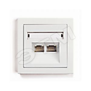 Розетка двойная компьютерная RJ45 категория 3 - GUSI Electric