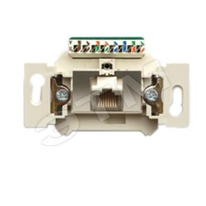 GUSI Механизм компьютерной розетки 1хRJ45 категория 6 (134-104-01) - GUSI Electric