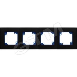CITY Рамка х4 (пл-ма/накл.) темн-сер/графит - GUSI Electric