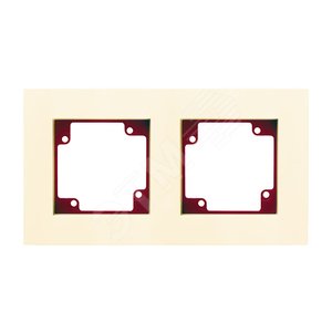 CITY Рамка х2 (пл-ма/накл.) беж/беж - GUSI Electric