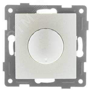 Диммер Bravo, 500 W, механизм, с накладкой и воротком, жемчуг - GUSI Electric