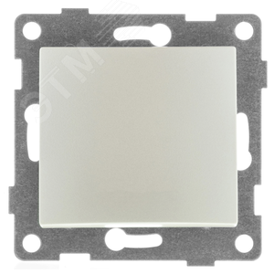 Выключатель самовозвратный Bravo 1кл, механизм, 10А, 250В, жемчуг - GUSI Electric