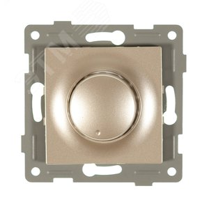 Диммер Ugra, 500 W, механизм, с накладкой и воротком, шампань - GUSI Electric