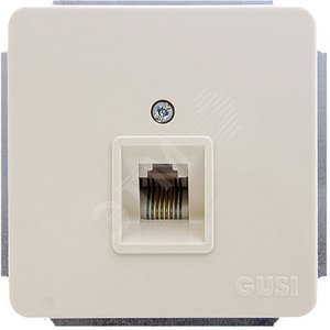 GUSI Розетка телефонная х 1 рамку беж - GUSI Electric