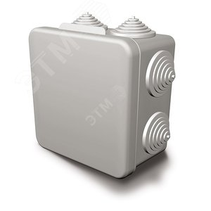 Коробка уравнивания потенциалов 80х80х55, IP54, открытой проводки, негорючая, ПВ-0, оранжевый - GUSI Electric