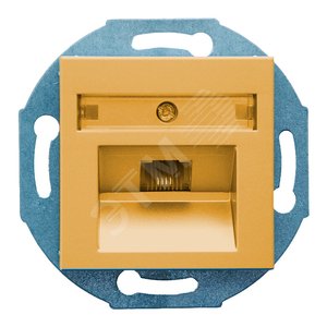 City МЕХАНИЗМ Роз. 1-ой Тел. (RJ45), СП, Золото