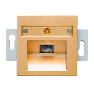 City МЕХАНИЗМ Роз. 1-ой Комп. (RJ45, CAT 5), СП, Золото - GUSI Electric