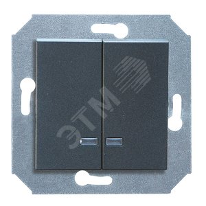 City МЕХАНИЗМ Выкл. 2кл. (инд.), СП, Графит