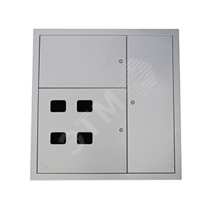 Корпус ЩЭ-34Д УХЛ4, 4-х квартирный, DIN-рейки для счетчиков, RAL7035, IP30  (ЭТ) (ET344471) - Электротехник